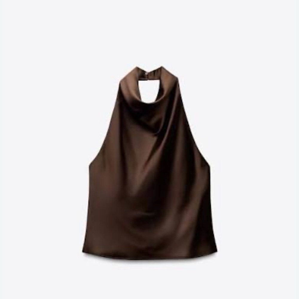 Zara - satin halter top - new with tags